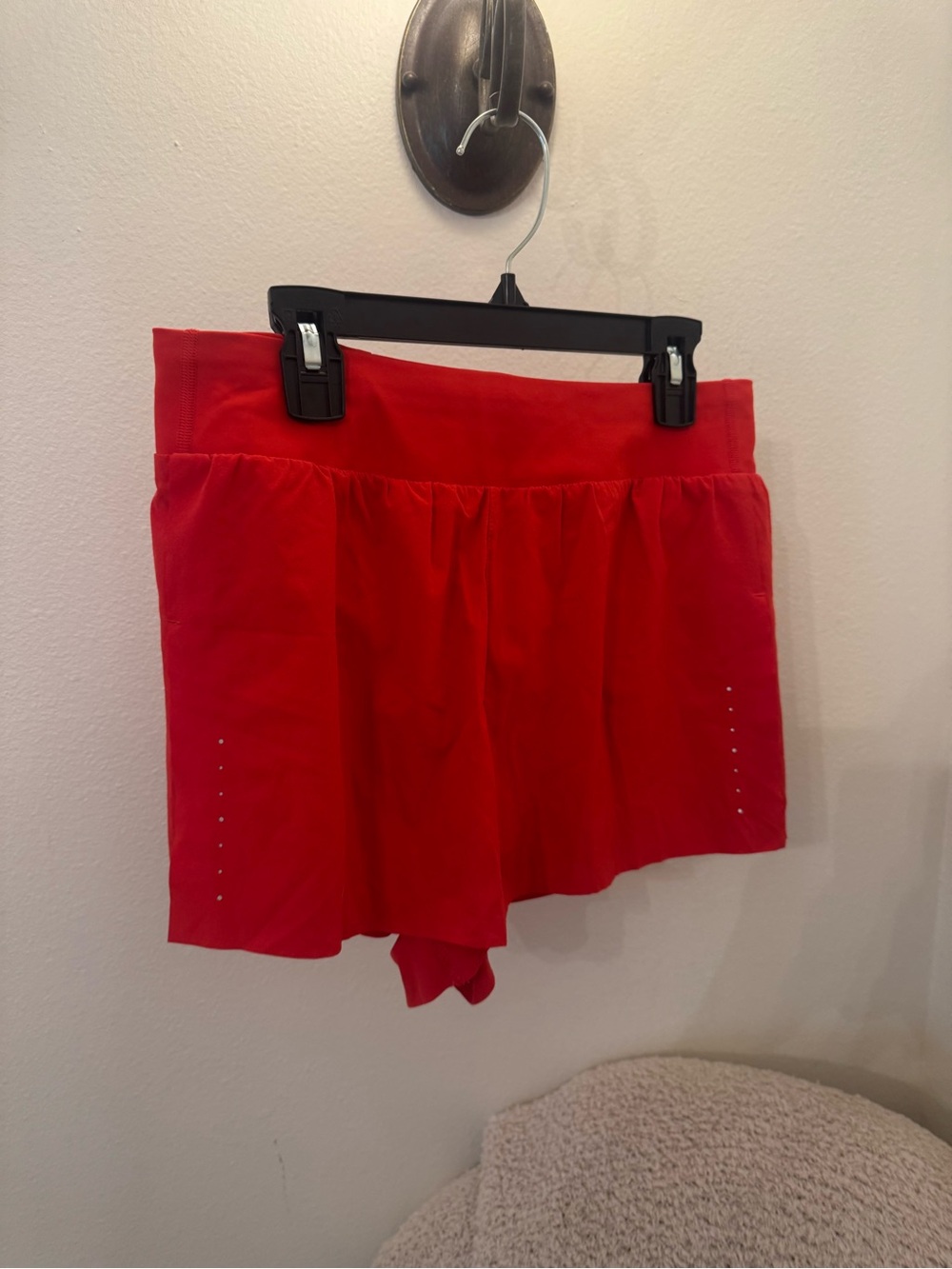 Athleta Red-Orange Fast Route Run Short
